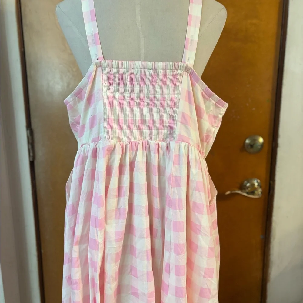 Torrid Retro Chic dress.  Gingham Pink  20/22 - Picture 3 of 5